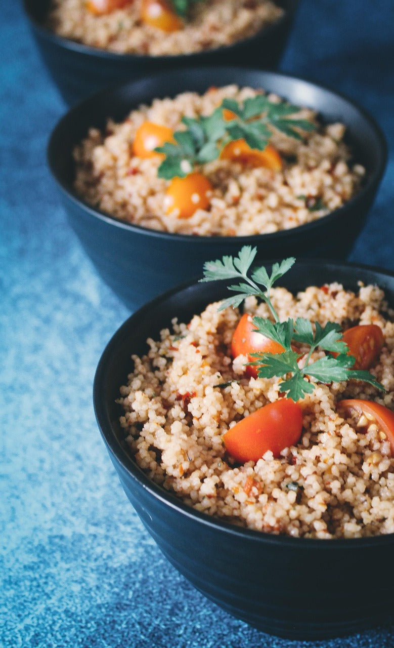 Spiced Lamb with Couscous & Greens